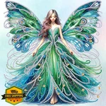Tontut Butterfly Diamond Painting Kit 5D Partial Special Shape. Fixed Price $12.99.