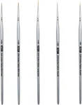 Zem Brush Golden Taklon Mini Detail Set 20/0, Liners. Fixed Price $17.99.