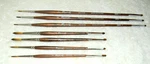 Lot Of 7 Raphael Precision Brushes (3) 8900 #0 8504 #1,#3, & (2) #5. Fixed Price $34.00.