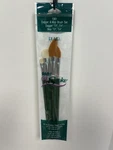 Nip Plaid Folk Art One Stroke 1361 Dagger & Mop Brush Set Of 4 New In Package. Fixed Price $19.99.