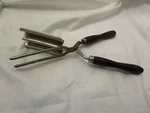 Vintage Marcel Hair Waving Iron Triple Barrel Wood Handle Non Electric. Fixed Price $35.00.
