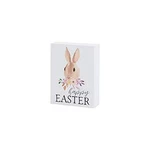 Collins Painting 'happy Easter' Mini Bunny Block Sign - Wooden Tabletop .... Fixed Price $16.45.