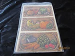 Vintage Meyercord Vegetable Panel Decals - 8X12 1970'S Decor 1976. Fixed Price $9.69.