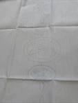 1980 Liquid Embroidery Paint Cameo Rose Tablecloth 68 X 51. Fixed Price $10.00.