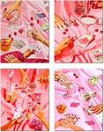 4PCS Pink Vintage Diamond Painting Art Kits For ADULTS,5D Dots. Fixed Price $27.32.