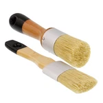 Art Supply 2-PIECE Round Chalk, Wax And Stencil Brushes For Wood Furniture. Fixed Price $9.99.