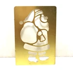 Darice 1998 Santa Claus Brass Embossing Stencil 3.25" X 2.25" Christmas Holiday. Fixed Price $6.97.