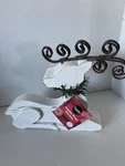 Wooden Farmhouse 6X8 Whitewash Christmas Reindeer.. New. Fixed Price $10.00.