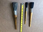 Vtg. Osborn X-456 #10 And Pure Bristle 8450 #2 & #6 Round Brushes )3 Pcs). Fixed Price $30.00.