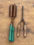 Vintage Curling Irons Lot Wood Handles Marcel Hair Tools Antique Barber. Fixed Price $24.99.
