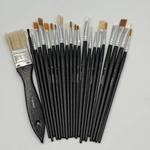 Lot Of Over 20 Artist Paint Brushes Mixed Sizes Top Notch.. Fixed Price $22.95.