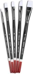 Angelus Artist Acrylic Paint Brush Set Of 5 Including Round Flat Angular Thin. Fixed Price $12.99.