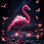 Mogtaa Flamingos Diamond Art, 12X12 Inch,. Fixed Price $16.87.