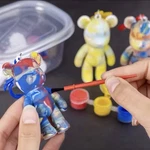 Diy Bear Painting Craft For Kids, Paints And Brushes Included Set Of 3KITS. Fixed Price $16.99.