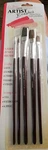 Linzer 5CT Assorted Artist Brush Set For All Paints Decor Craft Hobbies A555 New. Fixed Price $8.49.