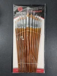 Dugato Watercolor Paint Brushes Set 13 Pcs. - Round Pointed Tip Long Handle. Fixed Price $12.99.