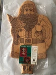 Christmas "walnut Hallow" Santa Claus Wooden Plaque 17X10 Paint For Fun New. Fixed Price $20.00.