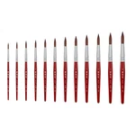 XDT#378 Round Tip Art Brush Set Nylon Short Handle Acrylic Watercolor. Fixed Price $8.49.