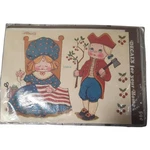 Vtg Meyercord Decal 1540-D Betsy Ross & George Washington Flag Cherry Tree Nip. Fixed Price $15.19.