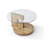 Modern Artistic 31.5" Round Coffee Table Tempered Glass Top Living Centre. Fixed Price $115.80.
