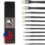 Artify 11 Pieces Professional Artist Paint Set Natural Hog Bristle Brushes. Fixed Price $25.29.