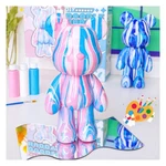 Diy Creative Blank Painting Fluid Bear Figure Kit, Multicolor Mix Desig.... Fixed Price $42.78.
