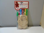 2005 Darice Set Of 4 Color Your Own Wooden Ornaments Home For The Holidays. Fixed Price $13.00.
