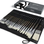 Artify 24 Pieces Synthetic Hog Bristle Nylon Paint Brush Set- Expert Series. Fixed Price $28.59.