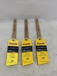 Lot Of (3) Purdy Clearcut 1-1/2 In. W Angle Nylon Polyester Trim Paint Brush. Fixed Price $32.00.