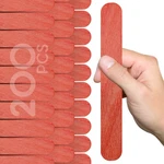 Product Image 200PCS Wood Craft Sticks Red 8 Inch Jumbo Popsicle Woo.... Fixed Price $24.23.