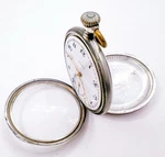 Zenith 51.5MM Large Silver 800 Grand Prix Paris 1900 Medals Pocket Watch Work. Fixed Price $500.00.