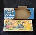 Vintage 50S/60S Swans Decal Border By Meyercord Original Box Mcm **read**. Fixed Price $10.99.