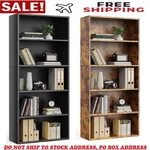 Bookshelf 5 Tier Storage Adjustable Bookcase Open Wood Magazine Organizer. Fixed Price $37.97.