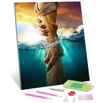 Tishiron Christian Diamond Painting, 5D 12X16 Inches, God. Fixed Price $17.84.
