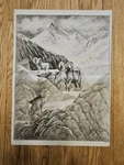 Tri-chem 8040 Mountain Monarch Bighorn Sheep 18X24 Picture To Paint Nos 1984 Usa. Fixed Price $15.00.