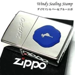 Zippo Oil Lighter Windy Girl Sealing Stamp Blue Silver Regular Case Japan. Fixed Price $99.76.