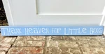 Vintage Wooden Nursery Wall Sign Thank Heaven For Little Boys Cottagecore Decor. Fixed Price $34.00.