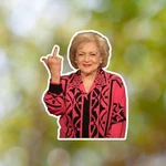 Betty White Meme Sticker Waterproof, Vinyl Decal, For Laptop Car, Book,. Fixed Price $5.99.
