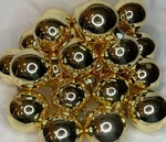 Lot Of 24 Rauch Gold Blown Glass Christmas Ball Ornaments. Fixed Price $19.00.