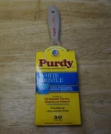 New Soft Purdy White Bristle Flat 3" Paint Brush. Fixed Price $15.95.