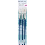 Grumbacher Academy Hog Bristle 3-BRUSH #1 For Oil & Acrylic Paints (760.SET1. Fixed Price $27.05.