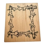 Vip Visual Image Printery Wood Stick Log Frame Rubber Stamp. Fixed Price $9.30.