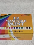 Tempera 12-PACK Washable Non-toxic Set Colorful. Fixed Price $9.95.