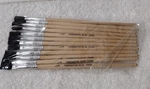 1/8" Flat Soft Camel Hair Paint Brushes- Pack 12 Torrington 05183. Fixed Price $7.78.