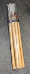 New Count #6, 9/32" Dick Blick 56 Round Natural Hair Bamboo Brushes. Fixed Price $8.00.