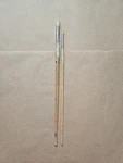 Vintage Grumbacher Eterna Bristle Brushes Long Wood Handle 582 Size 2,6 China. Fixed Price $9.99.