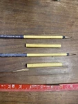 (2) Vintage Bamboo Grumbacher Inc Artist Paint Brush 287 Size Made Japan. Fixed Price $12.00.