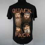 Duck Dynasty T-shirt Mens Medium Crew Neck Tee Black Short Sleeve Quack Pack. Fixed Price $10.62.