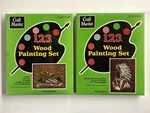 (2) Vintage 1972 Craft Master 1,2,3 Wood Painting Sets Nos. 10501 And 10502 New. Fixed Price $22.95.