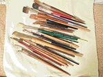 Lot 33 Paint Brushes Artist Studio Find Grumbacker W.n.special Dutchmaster. Fixed Price $100.00.